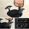 Office Chair Arm Armrest Covers – Stretchable Slipcover Protector Sleeve for Computer Gaming Desk Rotating Chairs Easy Install & Clean, Comfortable (Matt Black, 1 Pair)