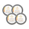 Waxelene Citrus Aerated Lip Balm Tin 4 Piece, Best Lip Balm Ever Organic Multipurpose Ointment Baby Eczema Dry Sensitive Skin Chapped Lips Moisturizer