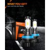 SEALIGHT H11 H8 H9 LED Bulbs LED Fog Light Bulbs, 6000K Xenon White 400% Super Brightness H11 LED Light Bulb Kit for Car, Lighting Range over 300m, Play and Plug, Pack of 2