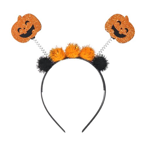 Doneace Halloween Pumpkin Headbands for Women Orange Pumpkin Hair Bands Cute Hair Hoop Bopper Halloween Decorations Party Favors Hair Accessories for Girls