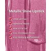 MAKI YIKA Metallic Lipsticks Long Lasting Brown Lipstick for Women, High Shine Glitter Lipstick No Smudge Transferproof Full-Coverage Liquid Lip Gloss (BR09 Celebration)