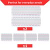 Rindion Breadboard, 6PCS Bread Board, Breadboard Kit Includes 2PCS 830 Point + 4PCS 400 Point, Power Distribution Connection Block for Arduino, Proto Shield and Prototype Shield