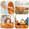 AUECOOME 3D Simulation Bread Plush Pillow Simulation Buttered Bread Pillow Baguette Pillow Funny Body Pillow Food Plush Stuffed Toy for Home Decor (31.5)
