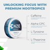 NZE Caffeine Nootropic Pouches (Variety Pack) - Energy Pouches with 50mg Caffeine, Alpha GPC, L-Tyrosine & L-Theanine with No Sugar or Artificial Sweeteners - 15 Pouches Per Can - 5 Pack