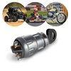MGI SpeedWare 3-Wire Universal Ignition Key Switch for Cars, Buggies, Mowers and Go Karts, Off/On/(Start)