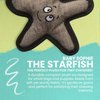 Snugarooz Baby Sophie The Starfish Dog Toy with Repair Patch - Durable Plush with Squeaker - Crinkle Sounds - Perfect for Fun Playtime Adventures