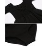 Zaclotre Ballet Leotards for Girls Toddler Classic Long Sleeve Criss-Cross Back Dance Dress Ballerina Outfits