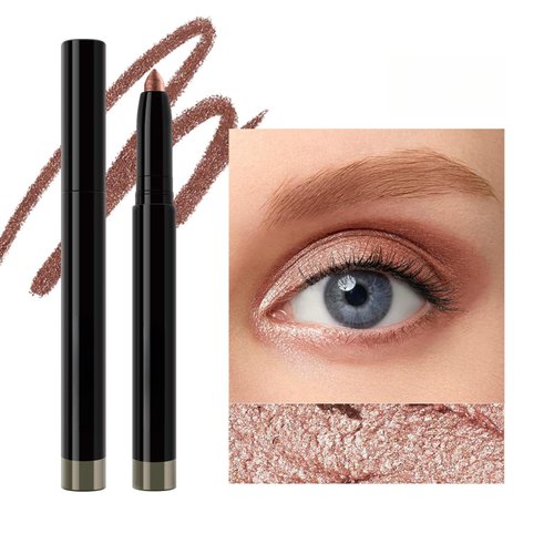 ElsaJolin light brown Shadow stick Liner Pencil, Long Lasting Waterproof Eyeliner Pencil, Smudge Proof, Matte Finish and shimmering (# 03)