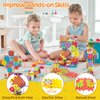 Pycoal Gears Building Toys, STEM Educational Toys 234 PCS Gears Building Blocks Kids Tool Set with Electric Drill, Electric Gears Blocks Toys Birthday Gifts for Kids Age 3+