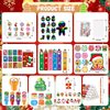 BenLouis Christmas School Stationery Set Party Favors Xmas Classroom Gift Prizes Bulk for Students Kids Holiday Stockings Pinata Filler Christmas School Goodie Bag Stuffers Decor（24set Gingerbread）