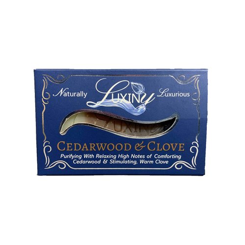Natural Soap Bar Luxiny Cedarwood & Clove Handmade Body Soap and Bath Soap Bar is Palm Oil Free, Moisturizing Vegan Castile Soap with Essential Oil for All Skin Types Including Sensitive Skin (Single)