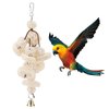 Parrot Toy Loofah bite Parrot Rattan Ball Bird Toys Climbing Ladder Stand Hanging Standing Toy Parrot Swing Suitable for Parrots and Birds