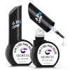 Gelike EC Gel Nail Glue UV - 6 in 1 Gel Glue for Nail Tips,Base Coat Free,2PCS Strong Adhesive for Press on Nails Acrylic Tips