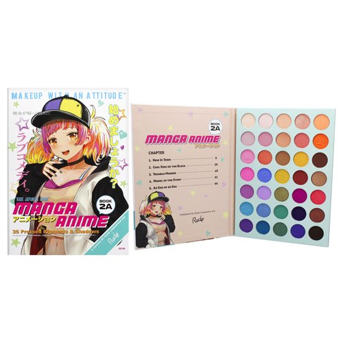 Rude Cosmetics Manga Anime 35 Eyeshadows Palette - Book 2A for Women - 1.34 oz Eye Shadow