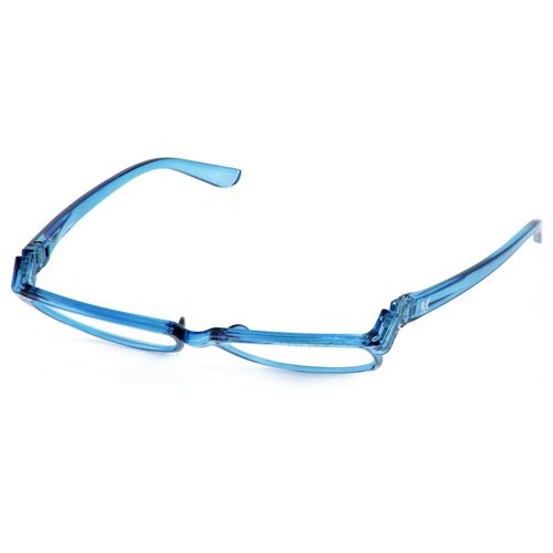 BUNNY EYEZ Readers - MINNIE - Reading Glasses with a Tiltable & Flippable Frame - Chic & Modern Design - Diopter Strength of +1.50 to +3.00 - Blue, 1.00