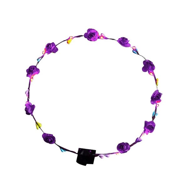 1Pc LED Flower Headband,Light Up Flower Crown Garland Headband,Hair Accessories,Flower Headdress Floral Headband,Birthday Wedding Holiday Favours Party Supplies,Women's Fashion Headbands,Hair Care