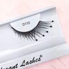 Elegant Lashes D110 (Long Criss-Cross False Eyelashes with Black Accent Beads) Halloween Dance Rave Costume