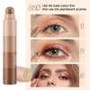 Apooliy 4 Color Eyeshadow Pencil，Glitter Eyeshadow Stick，Creamy Matte Eye Shadow Pen，Face & Eye Highlighter Pen，Highly Pigmented Crayon Nude Eyeshadow