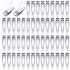 AVERZELLA 60 Pack Straight Nail Clippers Bulk,Sharp Blade Toe Nail Clippers Fingernail & Toenail Nail Clipper in Bulk,Nail Clipper Set Manicure Tools for Women Man Adult Homeless Care Supplies