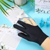 Breathable Pool Gloves Nylon Billiards Gloves Pool Left Right Hand Gloves Universal 3 Fingers Cue Gloves Shooter Cue Sports Gloves for Women Men Indoor Game Kit Billiard Accessories, Black (15)