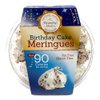 Krunchy Melts - Original Meringue Cookies - Birthday Cake Flavor - Meringues - Fat Free - Gluten Free - Nut Free - 90 Calories Per Serving - Low Calorie Snack - Sweet Treats - 4 Oz