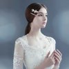 6 Pieces Shiny Rhinestone Bridal Hair Clip, Delicate Leaf Wedding Hairpin Bride Crystal Hair Pins, Bridal Hairpins, Hair Accessories for Women Girls