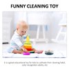Toyvian Mini Cleaning Robot Toy Robot Vacuum Cleaner for Kids Cleaning Toy Pretend Play Kit Pretend Play Appliance Toy Set Housekeeping Accessories Lovely Cleaning Robot