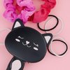 Forever 21 Hairbrush - 1pc Cute Animal Character Hairbrush, Comfort & Control Cushion Hair Brush w/Gentle Bristles, Cushion Base, and Animal Ears (BLACK CAT)