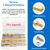 Csdtylh 420Pcs M2 M3 M4 Motherboard Standoffs&Screws&Nuts Kit, Hex Male-Female Brass Spacer Standoffs, Laptop Screws for DIY Computer Build, Electronic Projects, Raspberry Pi, Circuit Board etc.