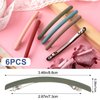 Pndeyo 6pcs French Barrette Hair Clips for Women, No Slip Flat Hair Clip Hair Pins Claw Clasps Hair Styling Accessories for Short Medium Long Thin Fine Hair