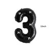 PLAP Birthday Number Balloon Bow Black Party Supplies 32 "Birthday Number Decoration (Black pink number 3)
