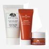 Origins Hello, Radiance Meet The Radiance-Boosting Trio Set - Face Wash - Gel Cream and Eye Cream - Travel Size - New In Box