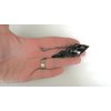 Generic Medium black metal crystal diamond shaped hair pin alligator clip