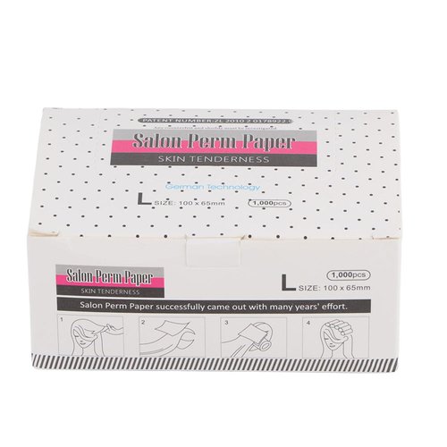 Chazcool Perm Papers, 1000 Sheets Breathable Hair Perm Paper, End Papers for Hair Salon Shop Professional Stylist Home Salon Tool