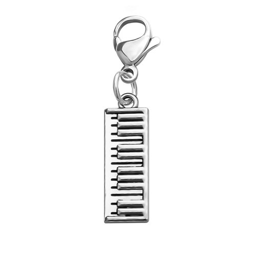 CHOORO Piano Keyboard Pendant Keychain Piano Zipper Pull Music Jewelry Gift for Pianist/Piano Teacher/Music Lovers (Piano Zipper Pull)