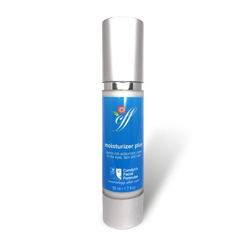Carolyn's Facial Formulas Moisturizer Plus | Eye Cream | Cruelty-Free, Vegan Face Cream | Made in USA | Vitamin C Moisturizer for Face and Neck (50 ml – 1.7 fl oz)