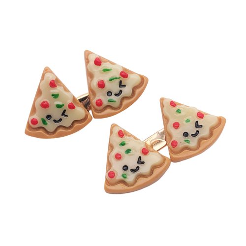2PCS Funny Food Hair Clips Cute Hairpins Duckbill Hair Accessories for Women Girls Smiley Pizza