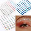 Bowitzki Face Jewels Rhinestones For Makeup,Face Gems Stick On Eye Rhinestone Sticker, Tears Rainbow Star Diamond Crystals For Women Festival Accessory Nail Art Decoration (A)