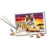 Ravensburger CreArt Majestic Tiger Paint by Numbers Kit for Kids - Painting Arts and Crafts for Ages 11 and Up