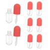 JANKOW Capsule Shaped Mini Lip Gloss, Shaped Lip Gloss Bottles, Refillable Lip Balm Bottles Containers, Cosmetic Dispenser Beauty Tool Mini Sample Bottle for Women, Girl (8 Pcs, 4.5ml)