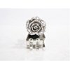 Generic Tiny mini silver metal silver flower hair claw clip