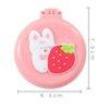 Pink Travel Hair Brush, Pocket Comb with Mini Mirror, Round Folding Pocket Hair Brush Cartoon Shell Folding Hair Brushes for Girls Women, Hair Brushes, Styling Tools and Appliances (2H980)