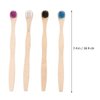 Tongue Toothbrush Adults Tongue Brush 4pcs Tongue Cleaner Bamboo Tongue Brush Oral Bad Breath Brush Cleaner Tongue Deep Cleaning Tool for Men Women Adults Tongue Cleaner Cleaning Tongue