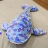 JOSON Soft Blue Whale Plush Toy, Big Blue Whale Plush Pillow, Fun Gifts for Brave Boys and Girls Room Blue Whale Decor (27.6in/70cm)