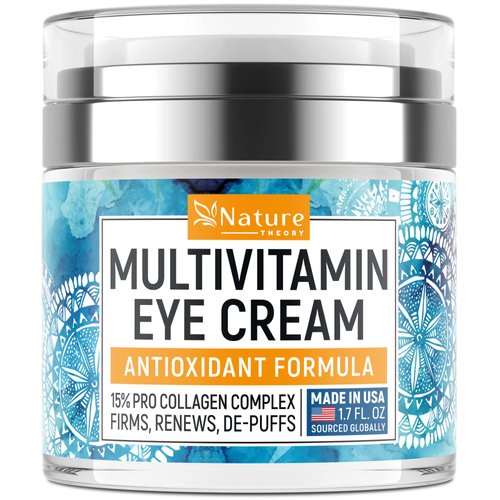 Eye Cream for Dark Circles and Puffiness - Retinol Eye Cream with Collagen & Hyalurnic Acid - Made in USA - Under Eye Cream Anti Aging - Eye Bags Treatment for Women - Under Eye Cream for Dark Circles