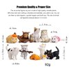 10 pcs Realistic Cat Figurines Kitty Figures Toy Set Mini Cat Figure Collection Playset Kitten Easter Eggs Cake Topper Christmas Birthday Gift for Cat Keeper Lover