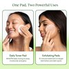 Toning Polish Pads - Korean Skincare for Dark Spots, Wrinkles & Dull Skin - Hydrating Facial Treatment with Snail Mucin, Niacinamide, Peptides & Centella - 100 Count