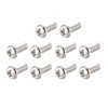 uxcell M3x8mm Stainless Steel Phillips Round Pan Head Machine Screws (Pack of 100)