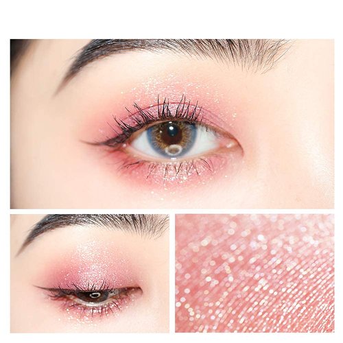 zeesea Glitter Galaxy Colored Liquid Eyeshadow, Dazzling Shimmer Eye Makeup, High Pigmented & Long Lasting (01 Asakusa Sakura)