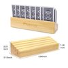 plusvivo Card Holders for Playing Cards Set of 2, Pine Solid Wooden Playing Card Holders for Adults Seniors Kids 9.84 X 3.15 X 2.25 Inch, Uno/ Canasta/ Bridge/ Hand and Foot Card Holder